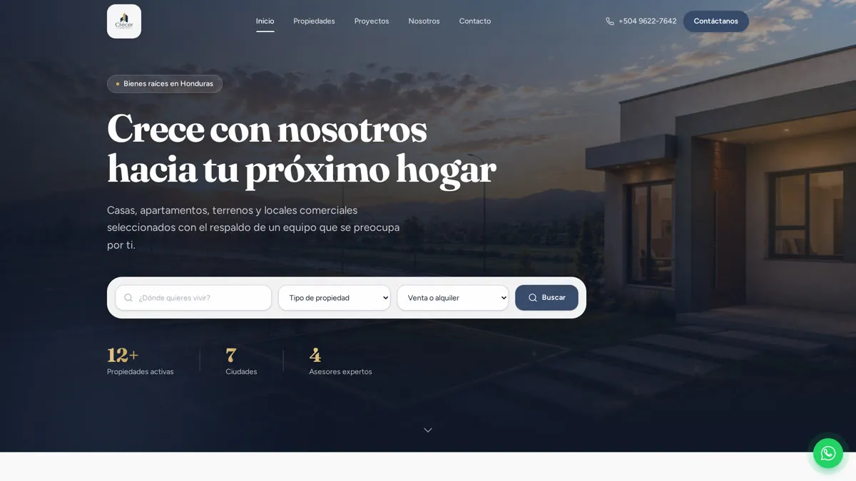 Captura de Plataforma Inmobiliaria