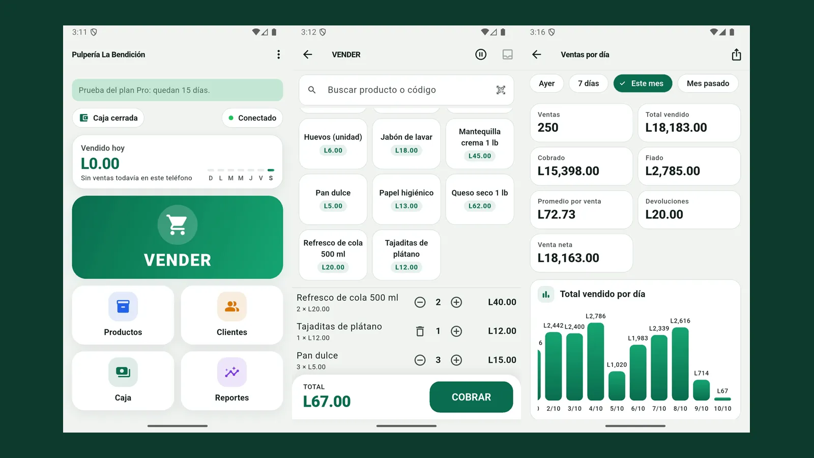 Captura de Pulpe POS — Punto de Venta para Pulperías