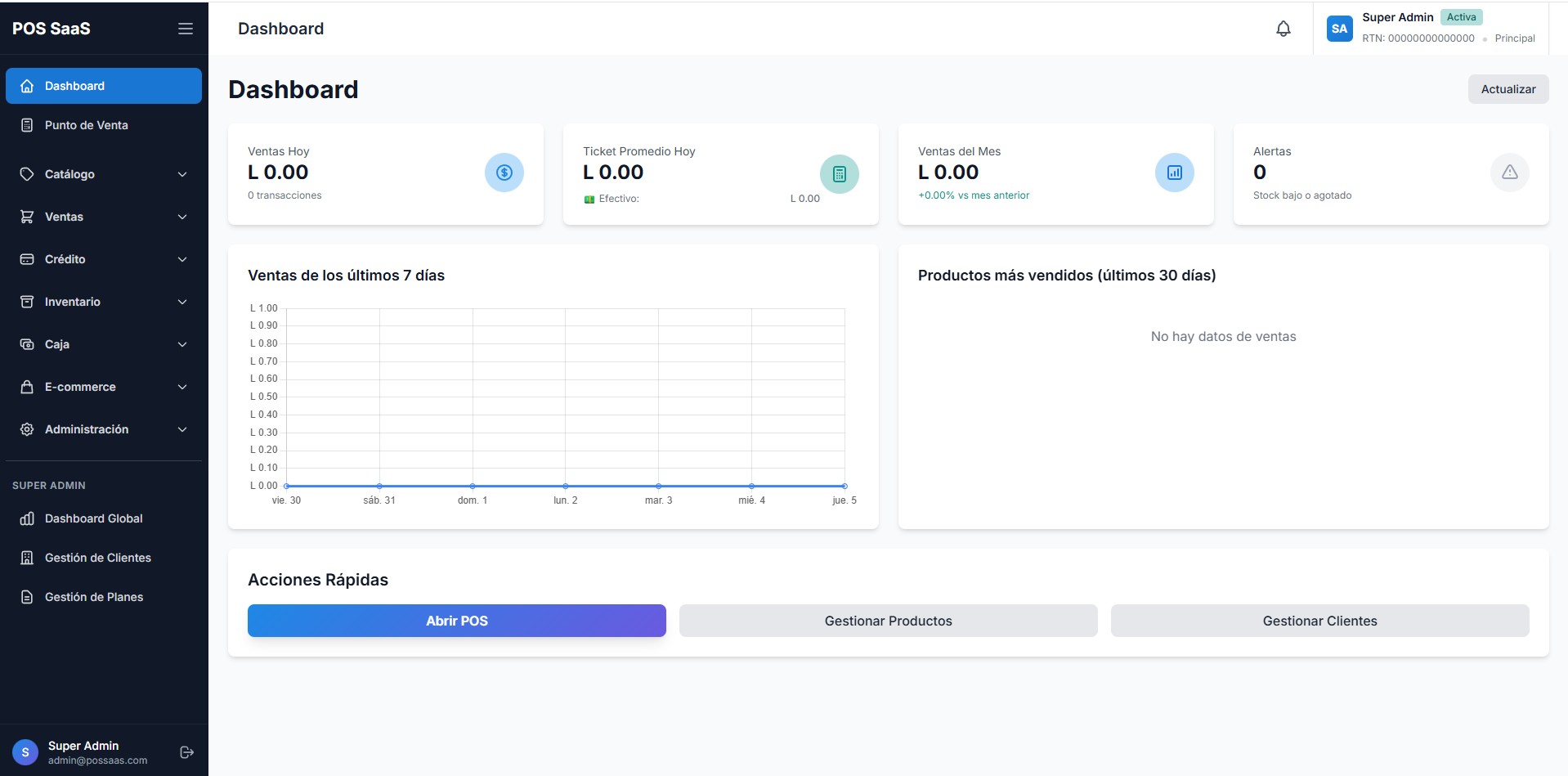 Sistema POS Comercial VexoPos